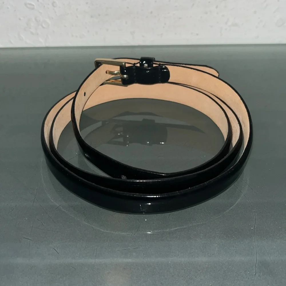 J. Crew patent leather slim belt - Picture 2 of 8